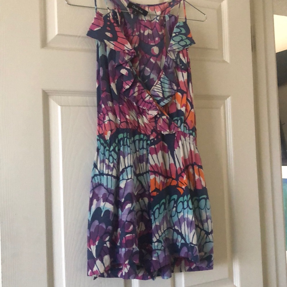 Cute Spring/Summer Butterfly Wing Print Romper